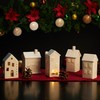 Relaxdays Ceramic Tea Light House, Light House for 1 Tea