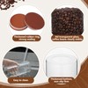 Suclain 3 Pcs Glass Coffee Bean Container 44 oz Airtight