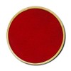 Plain Round Enamel Badge Lapel Pin (Red)