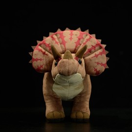Tiny Heart Triceratops Dinosaur Soft Toy Plush Toy Realistic Dinosaur Plush Beautiful Animal Cute and Soft Gifts Dinosaur for Children Boys and Girls Toy Brown 21 Inches