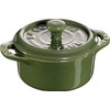 Staub Mini ceramic cocotte 10 cm - Green