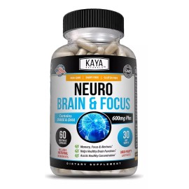 Kaya Naturals Suplemento Brain Perfomance, Memorización, Aprendizaje Kaya Sabor Sin