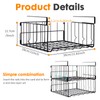 Resulzon Under Shelf Basket Storage 2Pack, Steel Under Shelf Hanging