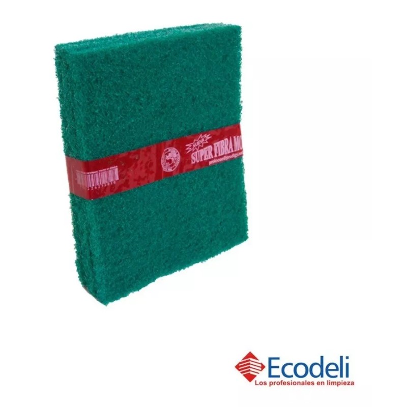 Monarca Paq. De 3 Fibras Verde Para Lavado De Platos