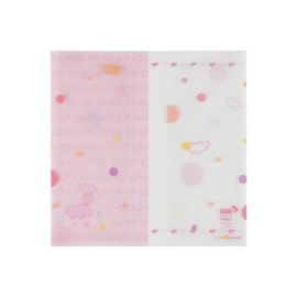 Nakabayashi HPP-TH-P Hippopo Series Antibacterial Multi File 4.3 x 8.7 inches (110 x 220 mm), Pink