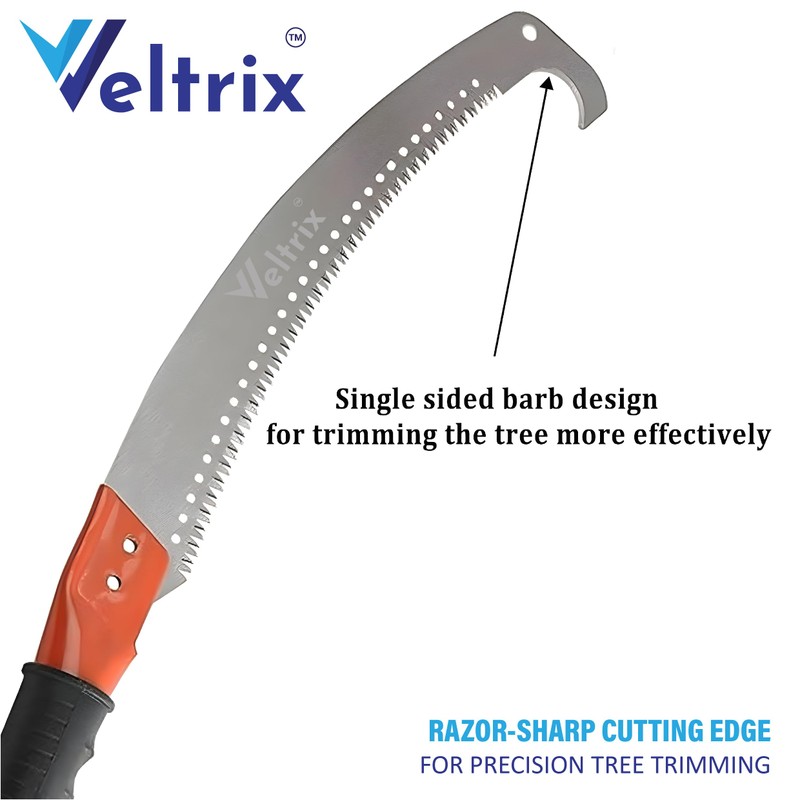 Veltrix - Pruning Gardening Saw (21 inch) with Pole Fixing