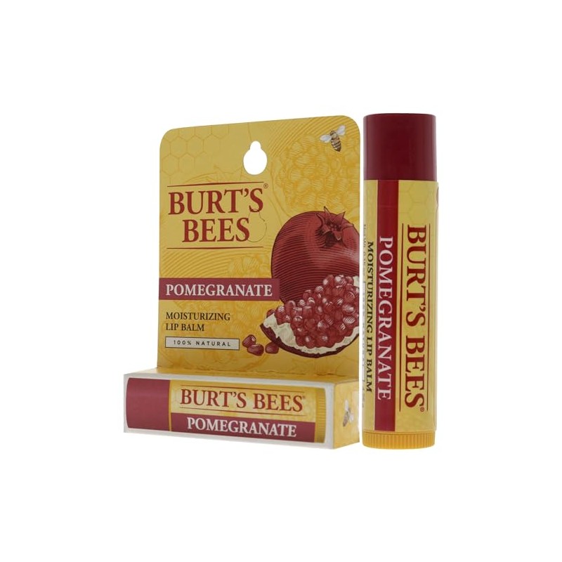 Burt's Bees Bálsamo labial, aceite de granada, tubo de 0.15