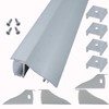 Litever 4 Pack 1M/3.3ft Aluminum LED Channels for DIY Up-Down