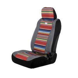 HOOEY Funda de Asiento de Respaldo bajo, protección Duradera para Asiento de Cubo, fácil de Instalar, Fundas de Asiento para Coche, camión, Furgoneta, SUV, Rockstar (Serape Tijuana)