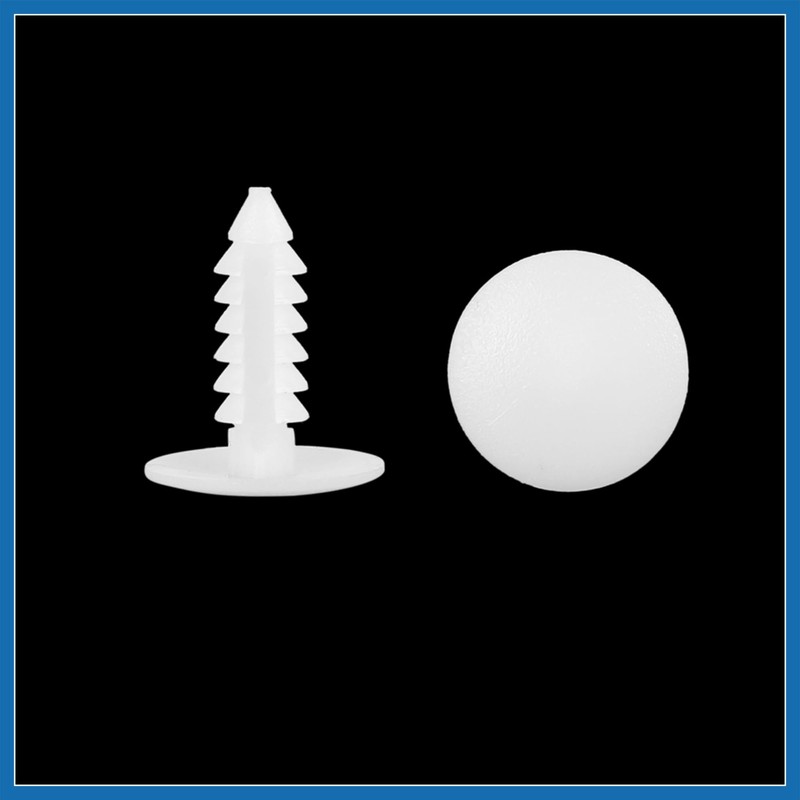 A ABSOPRO 40pcs 4.5mm Hole Dia Plastic Bolt Rivets Fasteners