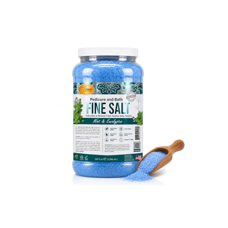Spa Redi Pedi Bath Fine Salt, Mint & Eucalyptus, 1