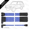 Powerspark Rover V8 8mm Blue HT Leads Performance Double Silicon