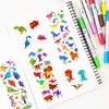 Dinosaur Stickers, 16 Types, Dinosaur Set, Waterproof Sticker Stickers, Notebook