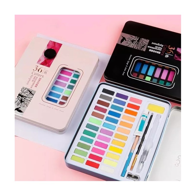 Giorgione Watercolor Paint Set of 36 Water Colors & Pigment
