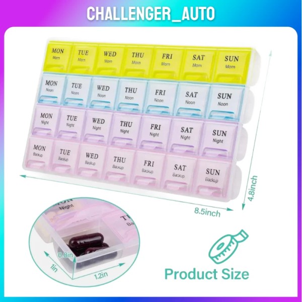Extra Large Weekly Pill Organizer Medicine Cases Boxs For 2