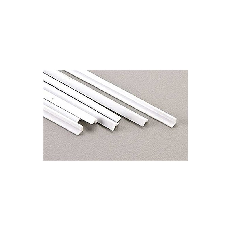 Plastruct 1/8"/3.2mm Styrene Angle 7pcs # AFS-4