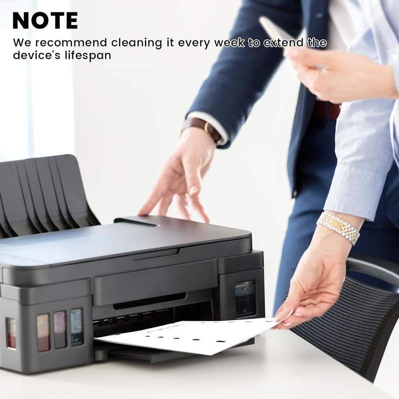 18 PCS Printer Cleaning Sheets, 8.5 x 11 Inches Laser