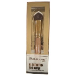 The Crème Shop CREME SHOP Hi-Definition Pro Brush Soft Cruelty-Free Bristles Gold & Nude Handle