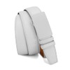 DOOPAI Men's Leather Ratchet Belt - Adjustable Slide White Belt