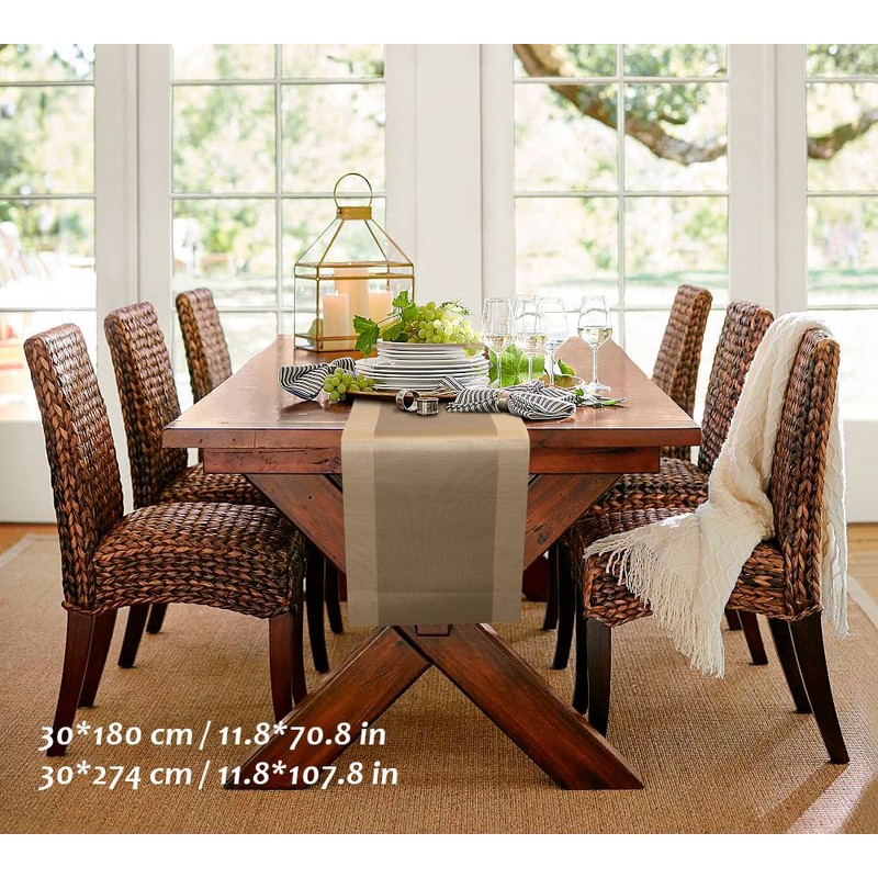 Vagasi Gold Table Runner 30x274cm Heat Resistant for Dining Room