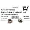 T-NUT Stainless Steel 8-32x1/4 3 Prong Tee Nuts (#8-32 Thread