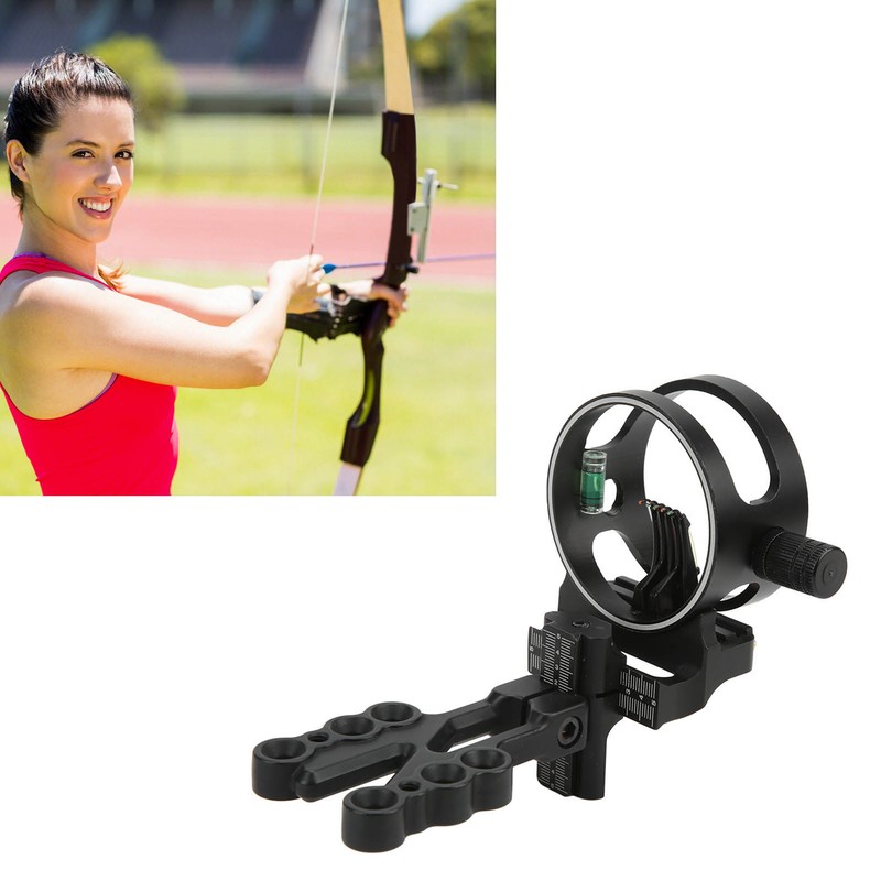 Bow Sight 5 Pin Archery Sight Aluminum with 0.019 Horizontal