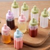 WXOIEOD 8 Pieces Mini Ketchup Bottle for Lunch Box, Mini