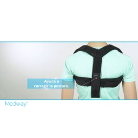 MEDWAY | Corrector de postura/Soporte Para Clavícula Color Negro