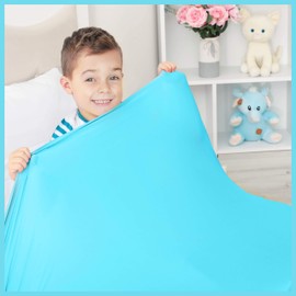 Sensory Compression Blanket | Lycra Bed Sheet for Kids & Adults | Deep Relaxing Feeling, Release Oxytocin | Helps With: SPD, Anxiety, ADHD, Autism and More | Breathable, Cool & Stretchable | Full Size