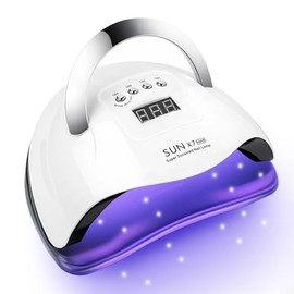 Lampara UV para Uñas, Lampara de Uñas 220W, Últimos Lampara para Uñas Gelish con Temporizadores, Sensor Automático, para Uñas de Gelish y Semipermanentes en Hogar y Salón