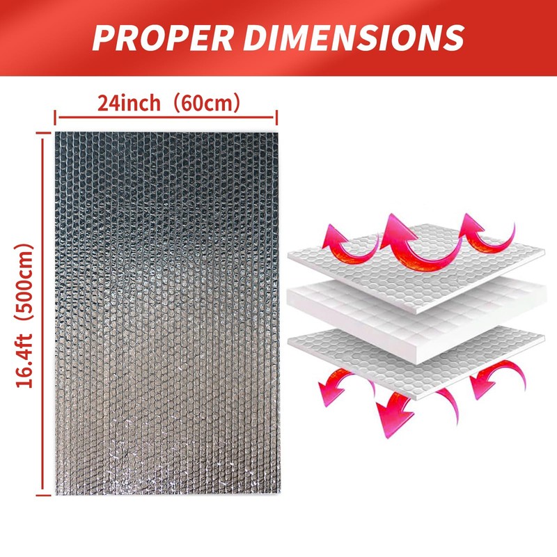Aiglille Reflectix Insulation, 24 in W x 16.4 ft L