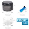 EZEELAI Leak Proof Denture Bath Cup Dental Retainer Case Portable,