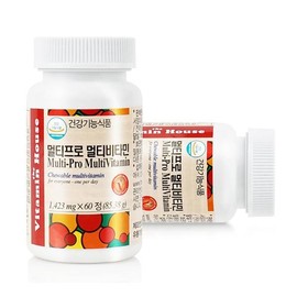 종합비타민 영양제 60정 약2개월분 멀티 프로 비타민 하우스 Multivitamin Supplement 60 Tablets Approximately 2 Months Supply Multi Pro Vitamin House