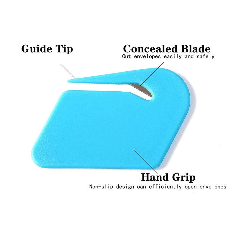 Magnetic Letter Openers Envelope,3 Pack,Envelope Opener Slitter,Mail Openers Blade with
