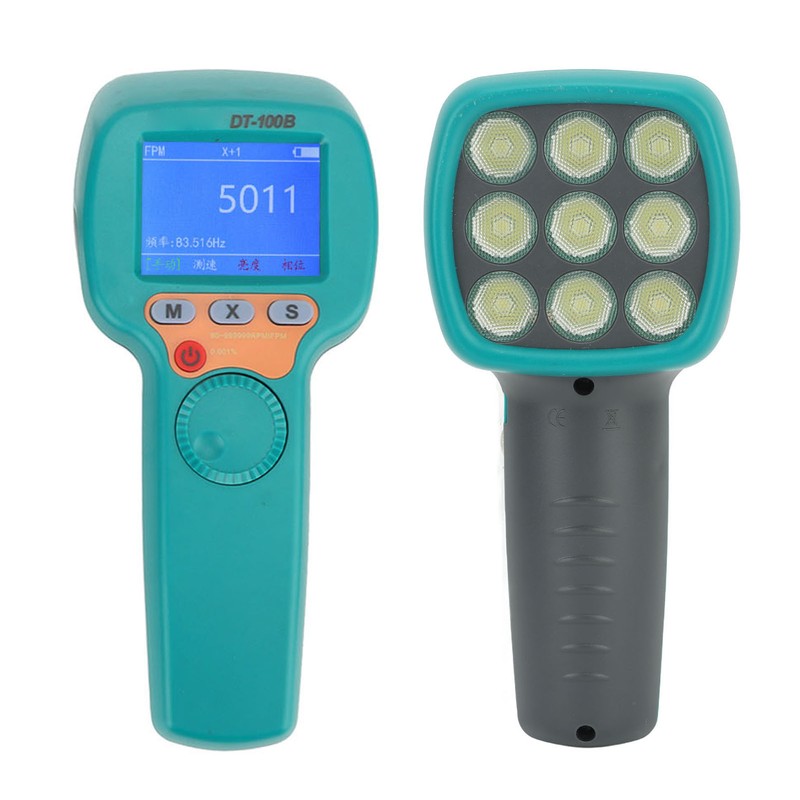 Digital Handheld Stroboscope Measuring 60‑999999rpm Non Contact Strobe Tachometer LED