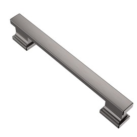Alzassbg 5 Pack Brushed Black Nickel Cabinet Pulls, 5 Inch(128mm) Hole Centers Kitchen Cabinet Handles for Cabinets and Drawers AL3061BBN