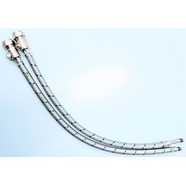 AK Monobloc Tap Tail Connector Flexible Hose M8 X 15mm Isolator Valve X 500 mm (1 Pair)
