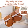 CPJJ 2 Glasses Cases Soft Glasses Case in Brown and