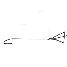 Orchid Nerd 12 inch Galvanized Single Clip-on Pot Hanger for Orchids and Household Plants (25 Pack)