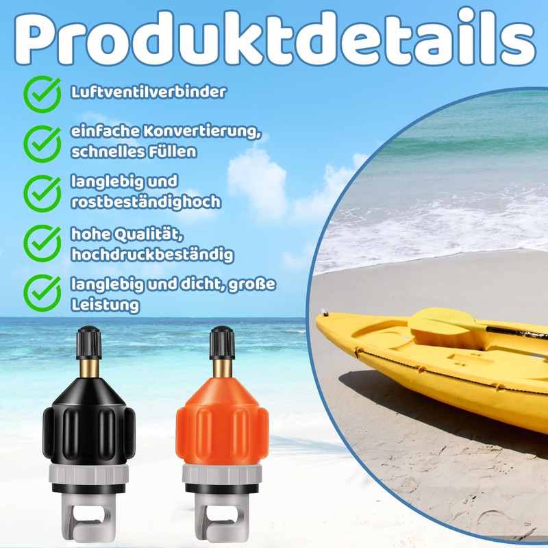 AHEJIOO Pack of 2 Sup Pump Adapter, Sup Adapter for