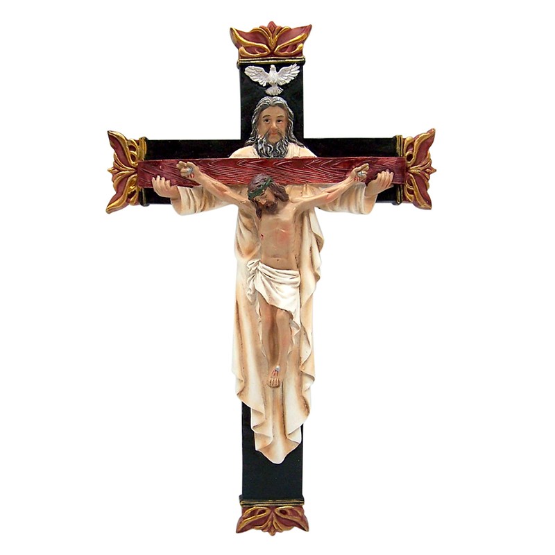 Religious Holy Trinity Wall Crucifix