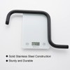SEABEFORE 13" Gooseneck (S-Shape) Shower Arm Black Shower Head Extension