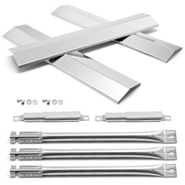 Adviace Grill Parts for Oklahoma Joe's Longhorn Combo 3-Burner Charcoal/Gas Smoker, Heat Tent Heat Shield and Burner for Oklahoma Joes 15202029 12201767 14201767 16202046 18202083