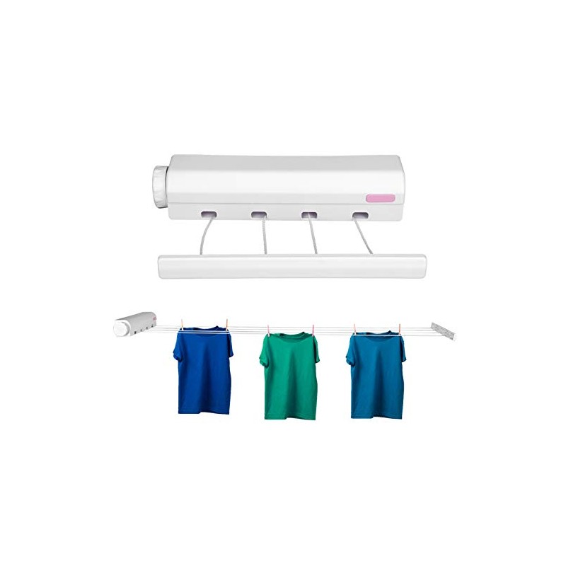 Retractable Clothesline 5-Line Dryer | Indoor or Outdoor Use |
