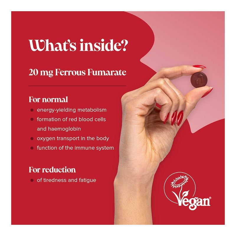 Novomins Iron Vitamins 60 Gummies 30 Days Supply