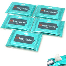 Mint Face Hand Wipes, 20 Sheets x 5 Pack, Made of Hokkaido, Hokkaido, Hokkaido, Hand Wipes, Mint, Face Sheet, Non-Alcoholic, Cool, Natural Pulp Non-woven Fabric, Kitami Peppermint Tsusho