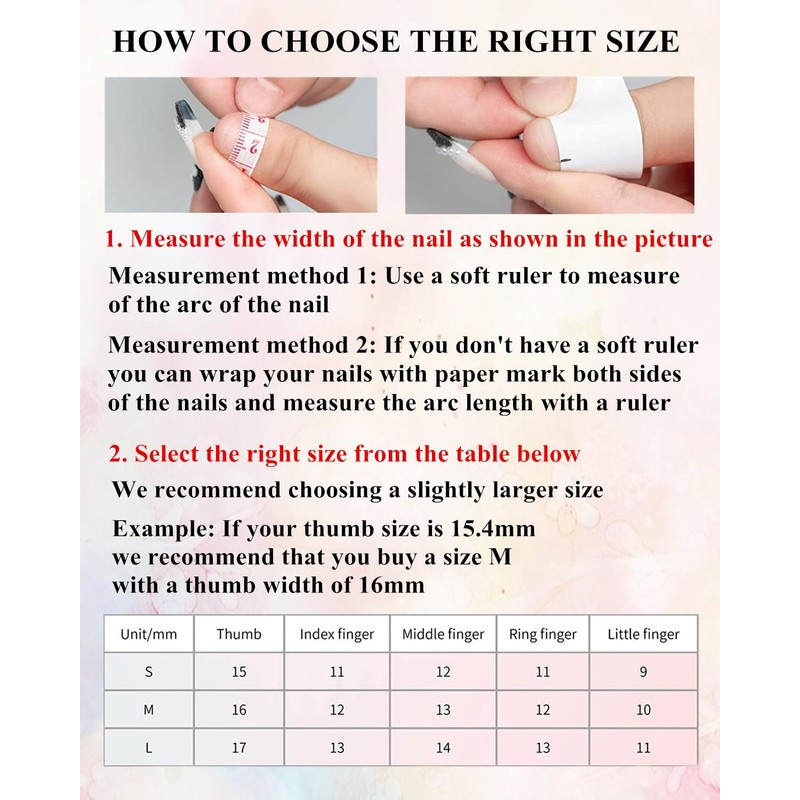 CAMILCY Press on Nails Handmade Nails Luxury Reusable Fake Nails