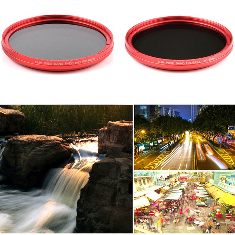 FOTGA 58mm ND2-400 Silm ND Filter Adjustable Variable Neutral Density