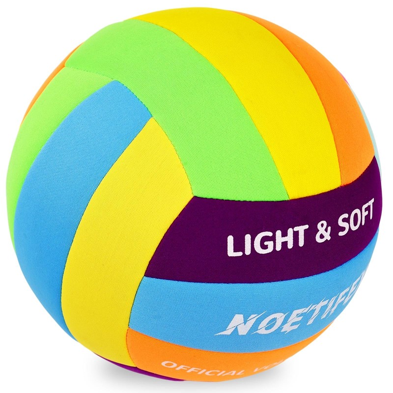 Noetifex Soft Volleyball-Super Soft Fabric Light Volleyball for Indoor Practice