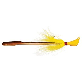 Bomber Lures Jig-N-Eel Striper Jig, Yellow, 3-Ounce